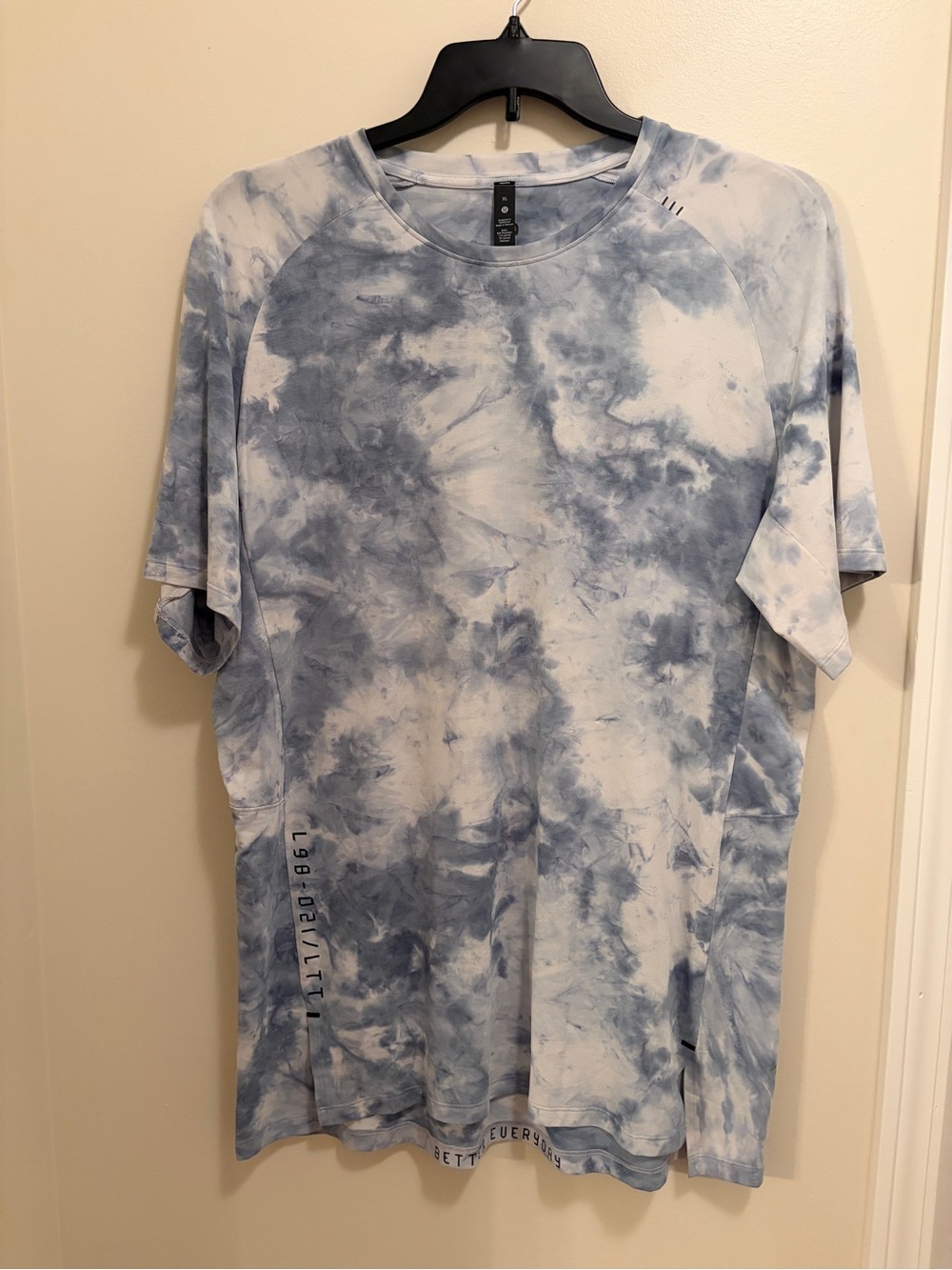 lululemon always agile short sleeve tie dye better everyday shirt size XL